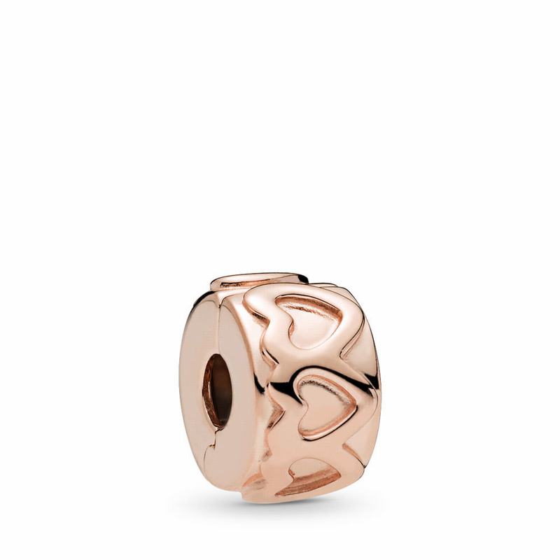 Pandora Rose™ Row Of Hearts Clip - Pandora Rose - Canada | BX4396TQ